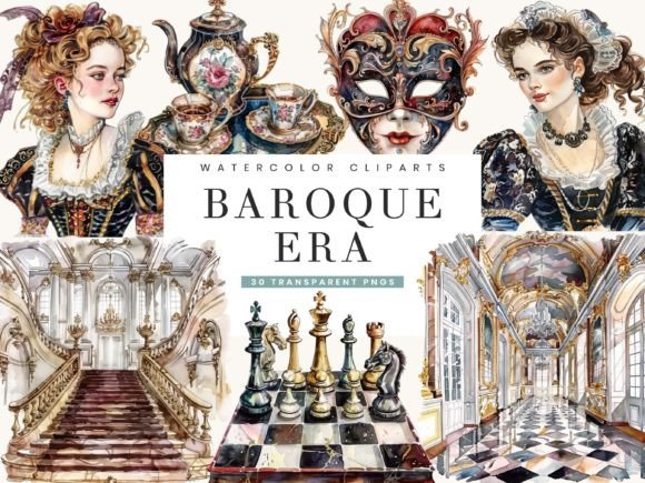 Download Baroque Era Clipart Bundle - Baroque Collection