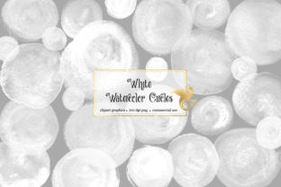 Download White Watercolor Circles Clipart - White Collection