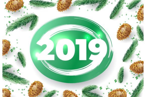 Download Twenty Nineteen Festive Card Design with - Premium Resources